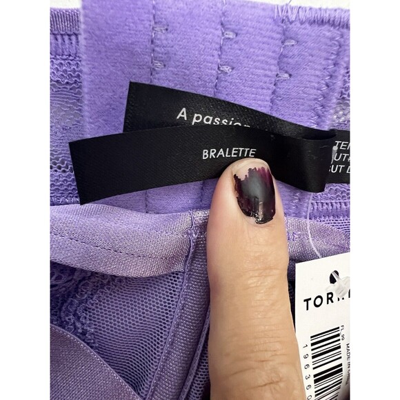 Torrid Curve Straps And Lace Underwire Bra Lilac W Plus Sz 1 Lingerie Floral NWT - Picture 12 of 13